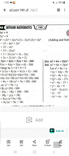 Ch#4 Review Exercise Q.NO.2 parts 7,8&9 9th Class Mathematics New Syllabus
