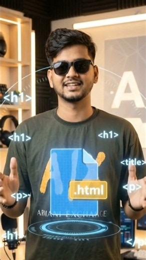 How to Create Your First HTML File 🚀 | HTML for Beginners | Day 2 #shorts