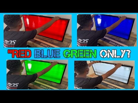 Samsung LED TV Color Test Mode Stuck? (Red, Blue, Green, White) FIXED!