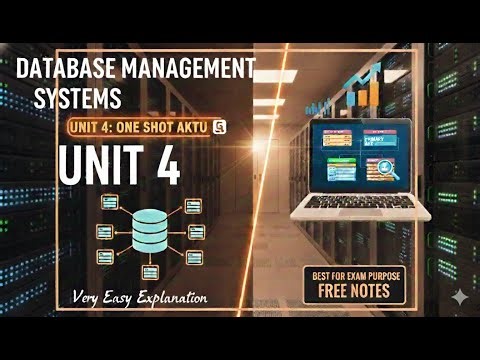 DBMS Unit 4 One Shot |3rd year|Btech#oneshot #dbms #DBMS #AKTU #DBMSUnit4