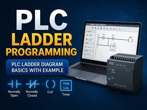 PLC Ladder Programming Basics | Ladder Logic PLC Tutorial |PLC Microcontroller SCADA