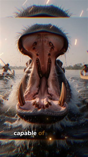 Hippopotamus hunting from a papyrus Boat 🛶🎯 #shorts