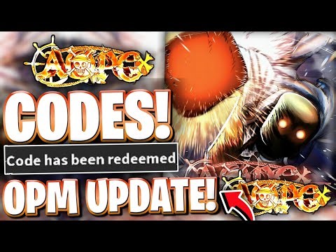 🥊*ONE PUNCH MAN* ALL NEW OPM UPDATE CODES FOR AOPG | ROBLOX A ONE PIECE GAME CODES