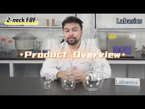 Labasics 2-Neck Flat Bottom Flask, 24/40 Joint 🧪