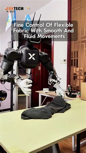 Agility A2 Folding Clothes with Wearable Data Gloves | Dual-Arm Robot Teleoperation Test