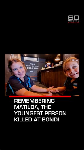 10-year-old Matilda was the youngest of the innocent people gunned down at Bondi Beach during the Chanukah by the Sea festival. Her family shared some happy memories from the day, before the terror unfolded. Full story: https://youtu.be/xRz6W5mXYTg | 60 Minutes Australia