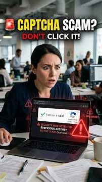 Fake CAPTCHA Scam Alert | Don't Click "I'm Not a Robot"!
