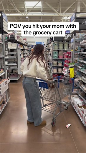 Hilarious Grocery Cart Encounter with Mom