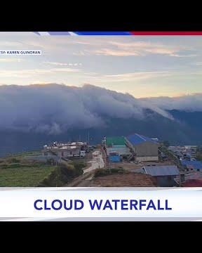 Mga ulap na mistulang waterfalls, nagpamangha sa mga hiker sa Benguet | 24 Oras Weekend
