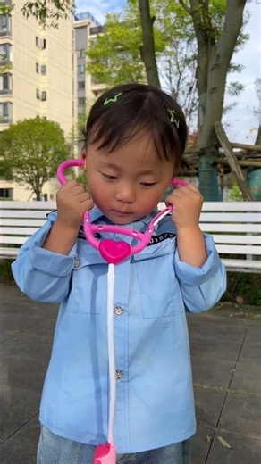Heartwarming baby, becoming a loving nurse! #funfamily #positiveenergy