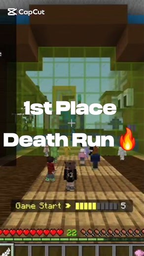 1st Place Death Run 🔥! Insane Gameplay! #minecraft #gaming #viral #fyp
