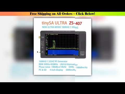 2025 Latest 7.3GHz TinySA ULTRA Plus ZS407 Handheld Tiny Spectrum Analyzer TinySA 3.95 inch Touch