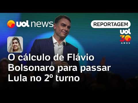 Flávio Bolsonaro faz cálculo para passar Lula no segundo turno e ter a vitória | Casado