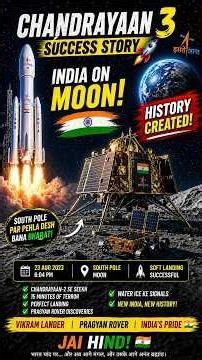 Chandrayaan 3 Success Story 🚀 | India on Moon | ISRO Moon Mission 2023