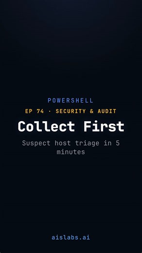 Incident Response PowerShell Collection Script