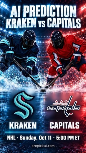 AI Prediction: Kraken vs Capitals — Ovechkin's final season, no value on Washington | NHL #shorts