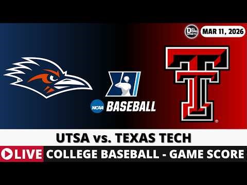 UTSA VS TEXAS TECH ⚾ College Baseball Game Score Radio Play-by-Play
