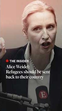 Alice Weidel: Refugees should “go back to their country” | The Economist