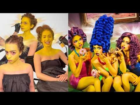 Kalogeras Sisters TRANSFORM Into The SIMPSONS