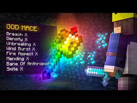 HOW I OBTAINED THE GOD MACE in Minecraft Hardcore...
