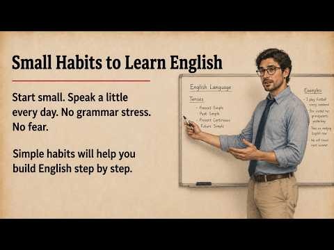 Learn English Easily with Small Daily Habits | Improve Speaking, Vocabulary & Fluency Step by Step