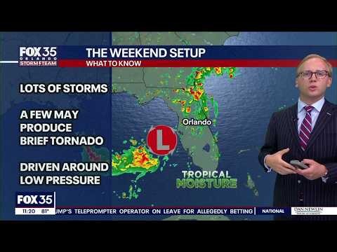 Orlando Weather Forecast: Tropical downpours, storms to Florida this weekend
