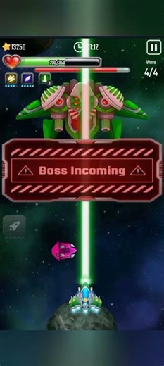 Fastest Alien Boss Destroy Ever! Galaxy Shooter Level 5 short