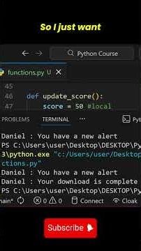 Global Variables Vs Local variables #pythontutorial #programming