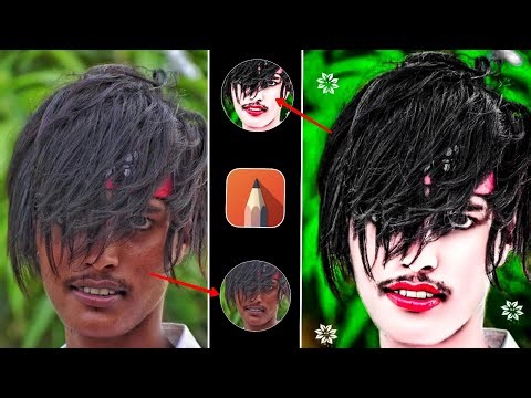 HDR face smooth skin whitening photoediting || Autodesk Sketchbook skin facepainting photo editing