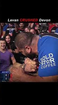 Devon Larratt vs Levan Saginashvili Rematch EPIC SHOWDOWN || #shorts #viral #armwrestling