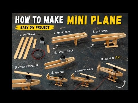 How To Make Mini Airplane at Home ✈️ | Easy DIY Plane