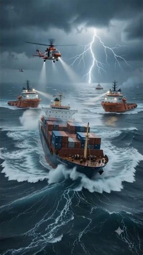 Cargo Ship Sinks in Massive Storm | Epic Ocean Rescue Mission | Realistic Maritime Disaster