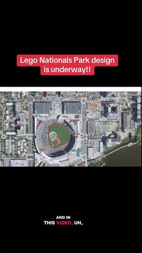 Lego Nationals Park build: picking aerials & laying the grid