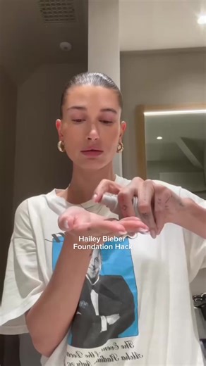 Hailey Bieber's Foundation Hack for a Flawless Look
