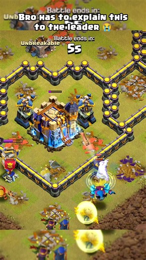 Bro has to explain this to the leader ll Clash of clans ll #shorts #clashofclans #coc