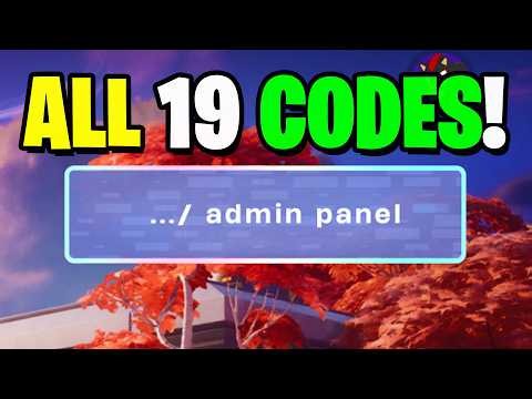 ALL 19 SECRET CODES - Admin Panel in Fortnite!