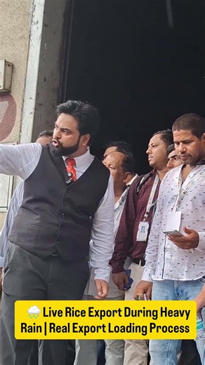 🌧️ Live Rice Export During Heavy Rain | Real Export Loading Process | Harsh Dhawan