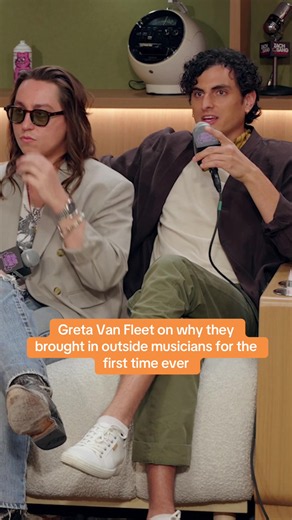 @Greta Van Fleet on why they brought in outside musicians for the first time ever on their new album #gretavanfleet #drums #music #zachsangshow #fyp