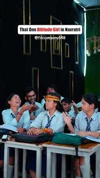 That one attitude girl in navratri| #youtubeshorts #funny #navratrispecial #shorts #fdccompany