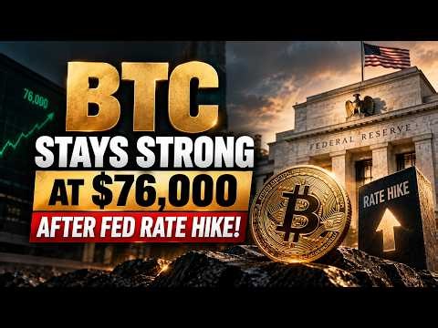 CoinSwitch Crypto Market Pulse: BTC Stays Strong At $76,000 Amid FED Rate Hike? Top News of The Day