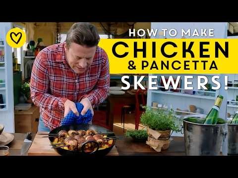 Pancetta Wrapped Chicken Thighs With Potatoes & Tomatoes | Jamie Oliver