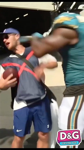 Ball boy refuses to give up Travis Hunters ball… reality hits hard #jaguars #nfl #travishunter