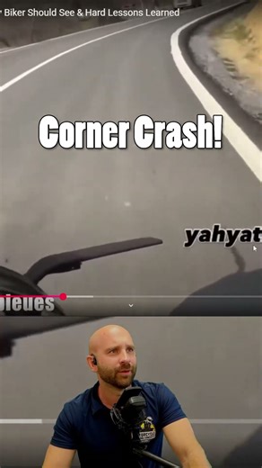 Line Fail ruins the corner #motorcycle #motorcyclecrash #shorts