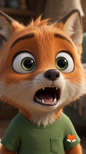 Fox vs Human 😂 #cartoon #ai #cartoonshorts💔 #funnycartoon #viralshorts