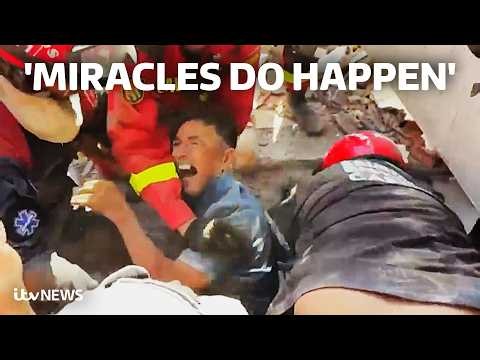 Watch rescuers' joy at finding Venezuelan earthquake survivors