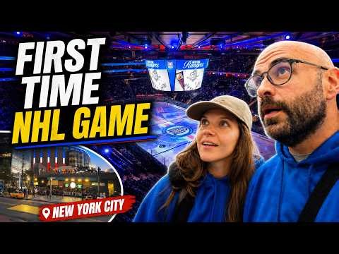 Our First NHL Game in New York | Rangers Game at Madison Square Garden