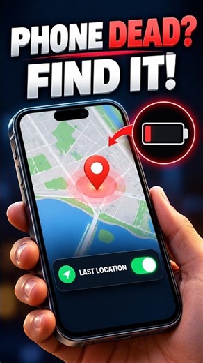 How to Find My Lost iPhone Even If the Battery Is Dead #shorts
