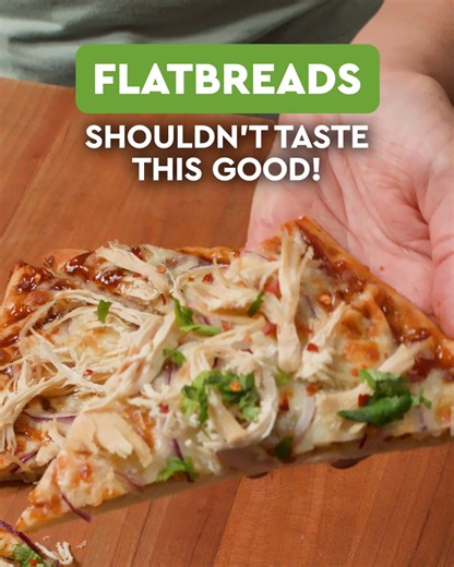 This BBQ Chicken Flatbread is a meal that you won't want to stop making! Click the link to view the recipe! | Just Bare Chicken