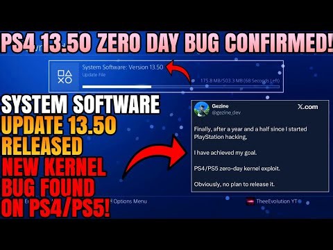 *UPDATE* NEW PS4 13.02 - 13.50 KERNEL BUG ZERO DAY FOUND + BDJB CONFIRMED?! ✴️