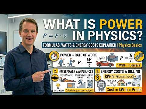 Lecture 47 | What is Power in Physics? Formulas, Watts & Energy Costs Explained